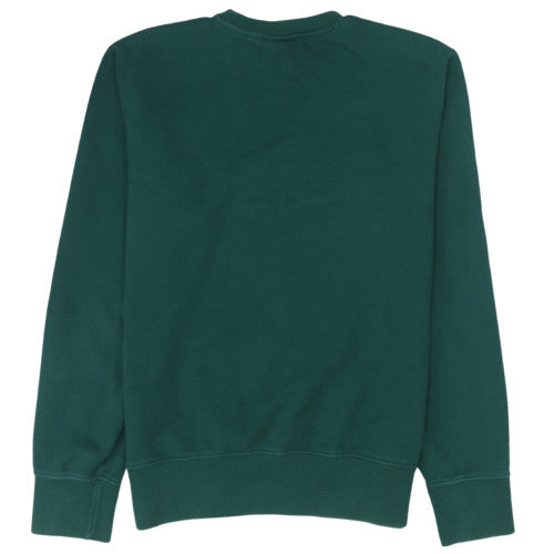 Champion Men's Green Medium Pullover Sweatshirt Crew Neck Logo