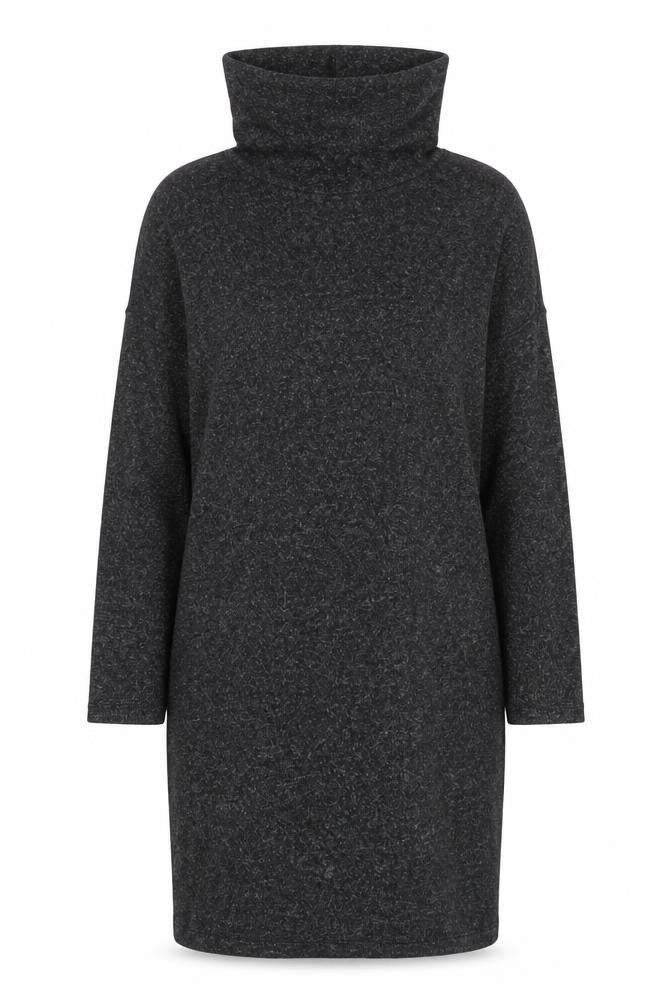 Oasis Women Grey Roll Neck Knit Bodycon Dress Size L