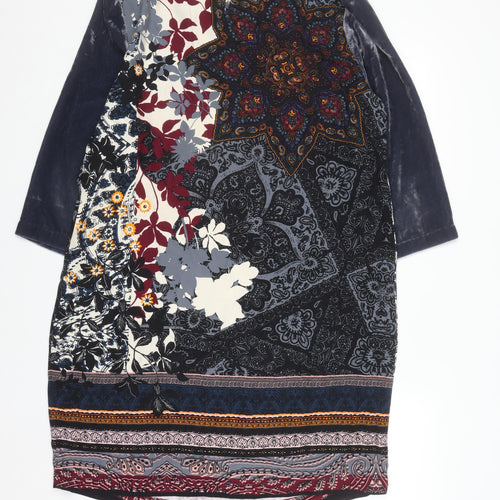 White Stuff Women’s Multicoloured Shift Dress Size 14 Bohemian Style