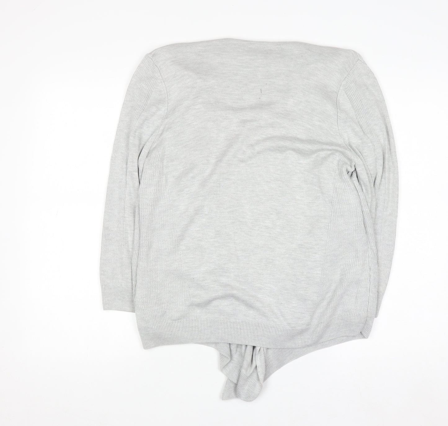 Marks and Spencer Women’s Grey Cardigan Size 14 Knit Open Front