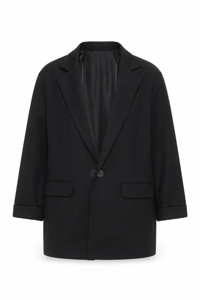 Front view of River Island Women’s Black, size UK 12, Blazer Jacket Smart Workwear
