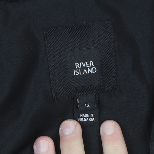 River Island Women’s Black Size 12 Blazer Jacket Smart Workwear