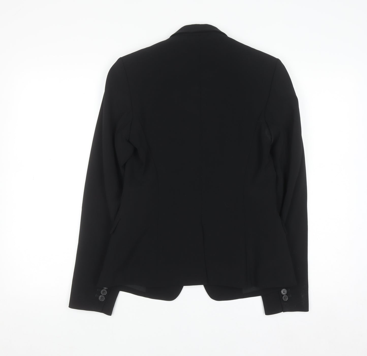 Theory Womens Black Wool Blend Slim Fit Blazer Size 6