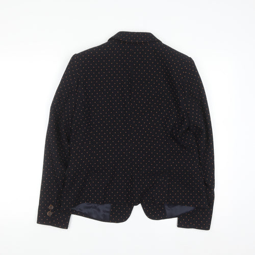 Next Women’s Black Polka Dot Blazer UK 14 Classic Lined Jacket