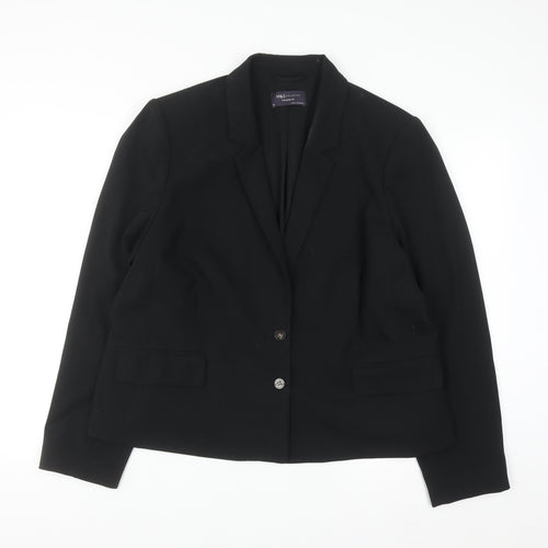 Marks and Spencer Womens Black Size 22 Classic Tailored Blazer
