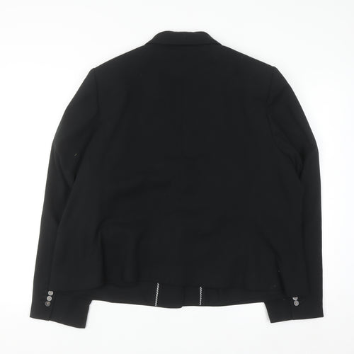 Marks and Spencer Womens Black Size 22 Classic Tailored Blazer