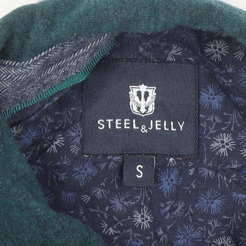 Steel & Jelly Men's Green Button-Down Collar Short Sleeve Polo Shirt Size S