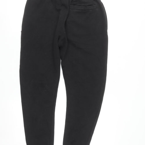 Topman Men's Black Jogger Sweatpants S Regular Fit Fleece Tapered