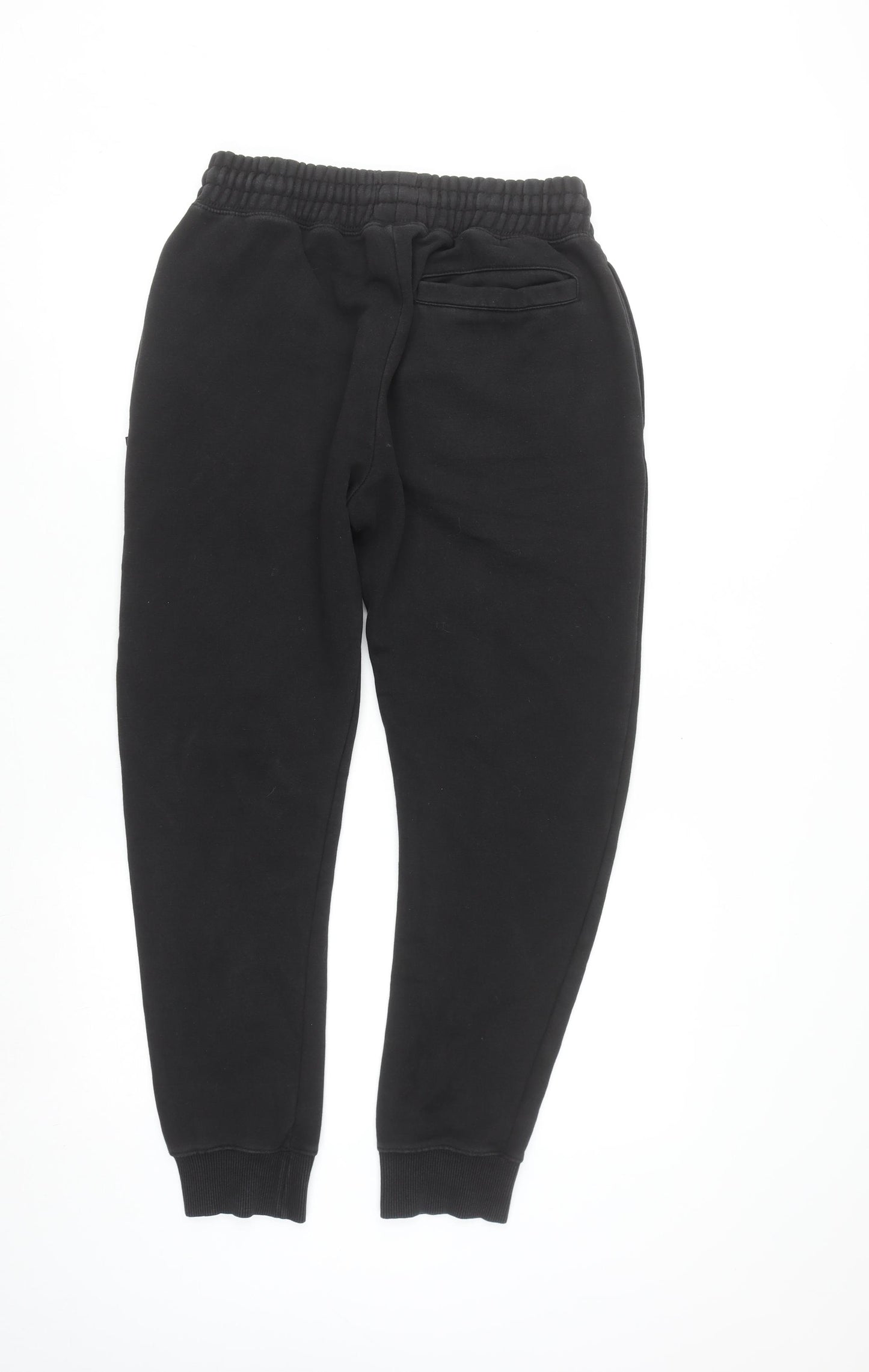 Topman Men's Black Jogger Sweatpants S Regular Fit Fleece Tapered