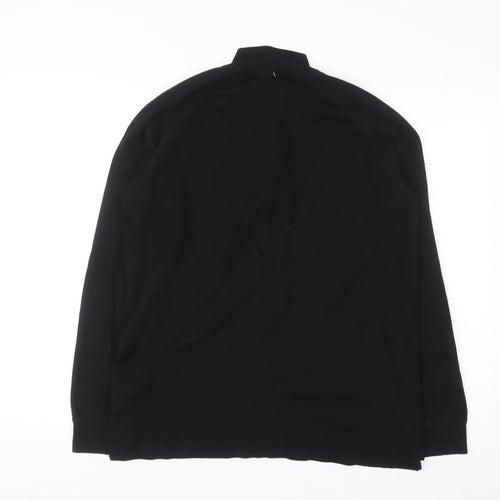 Mountain Warehouse Men’s Black XL Merino 1/4 Zip Pullover Sweatshirt