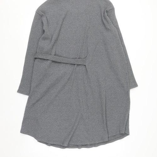 Marks and Spencer Women Grey Knit Belted Sweater Dress Size 12