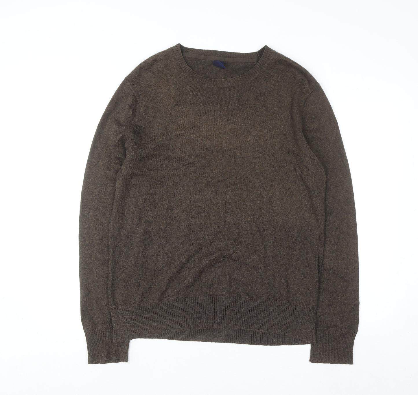 GAP Mens Brown Cotton Cashmere Crew Neck Jumper Size L