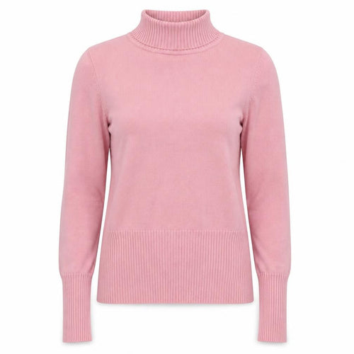 Laura Ashley Women Pink Roll Neck Knit Jumper Size 14