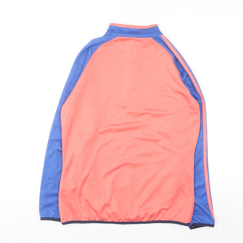 O'Neills Womens Coral Blue 1/4 Zip Sweatshirt Size 10 Polyester Sports Top