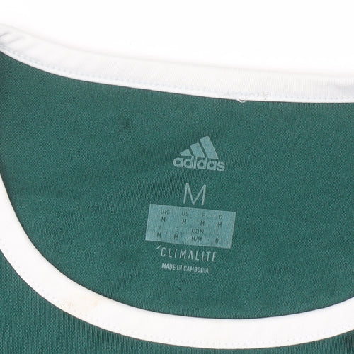 Adidas Men's Green Derry City FC Climalite Sports T-Shirt Size M