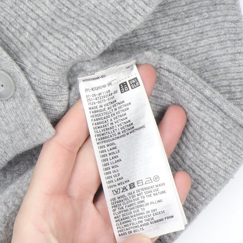 Uniqlo Comptoir des Cotonniers Grey Wool Women's XL Cardigan