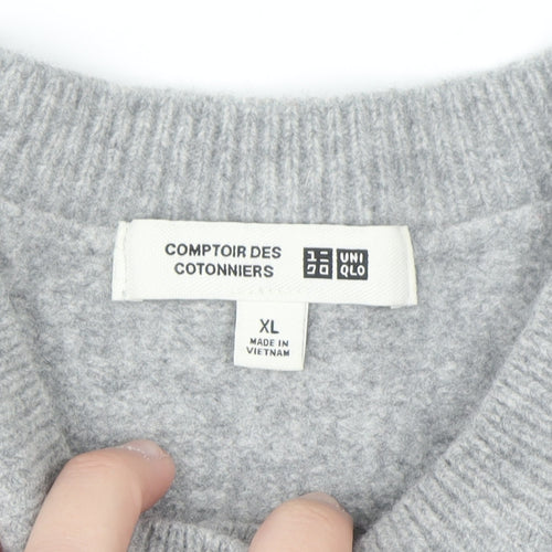 Uniqlo Comptoir des Cotonniers Grey Wool Women's XL Cardigan