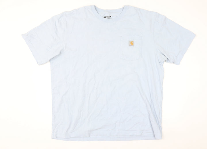 Carhartt Men Blue XL Loose Fit Heavyweight Cotton Crew Neck T-Shirt