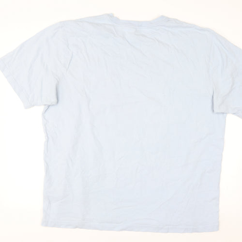Carhartt Men Blue XL Loose Fit Heavyweight Cotton Crew Neck T-Shirt