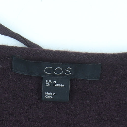 COS Women's Brown Wool Shift Dress Size 12 3/4 Sleeve