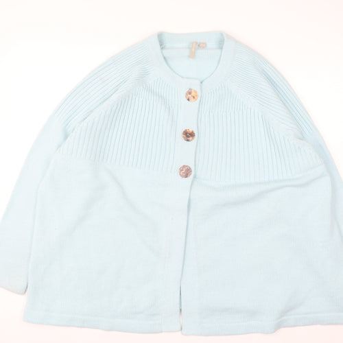 Anthology Women's Blue Plus Size 28/30 Button Cardigan Knit Jumper