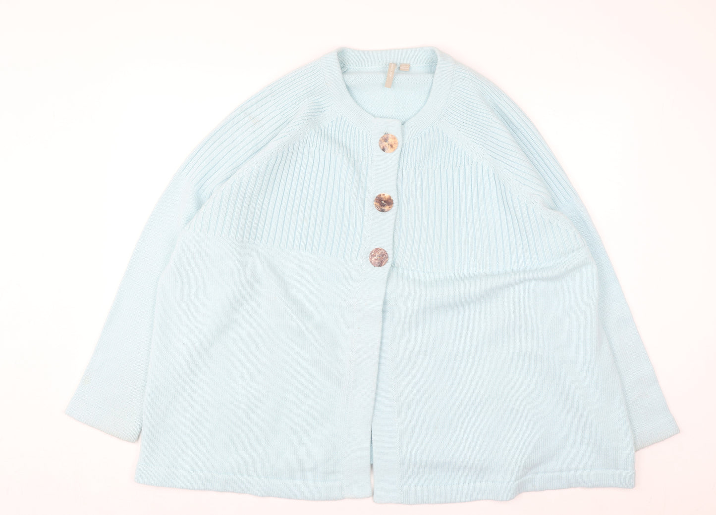 Anthology Women's Blue Plus Size 28/30 Button Cardigan Knit Jumper