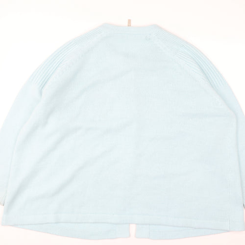 Anthology Women's Blue Plus Size 28/30 Button Cardigan Knit Jumper