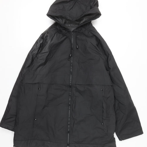 Misty Harbor Men's Black S Waterproof Hooded Rain Jacket