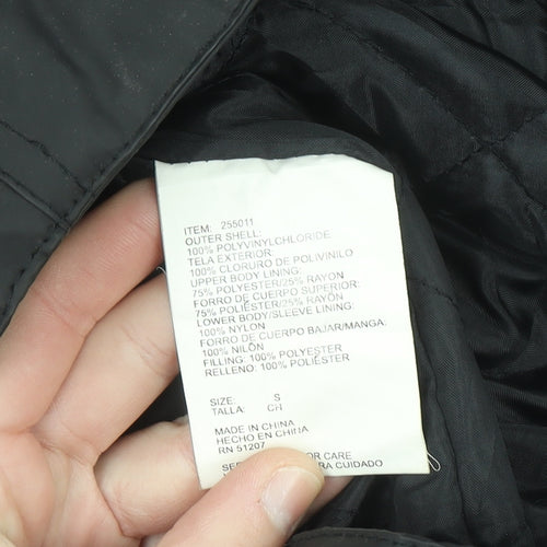 Misty Harbor Men's Black S Waterproof Hooded Rain Jacket