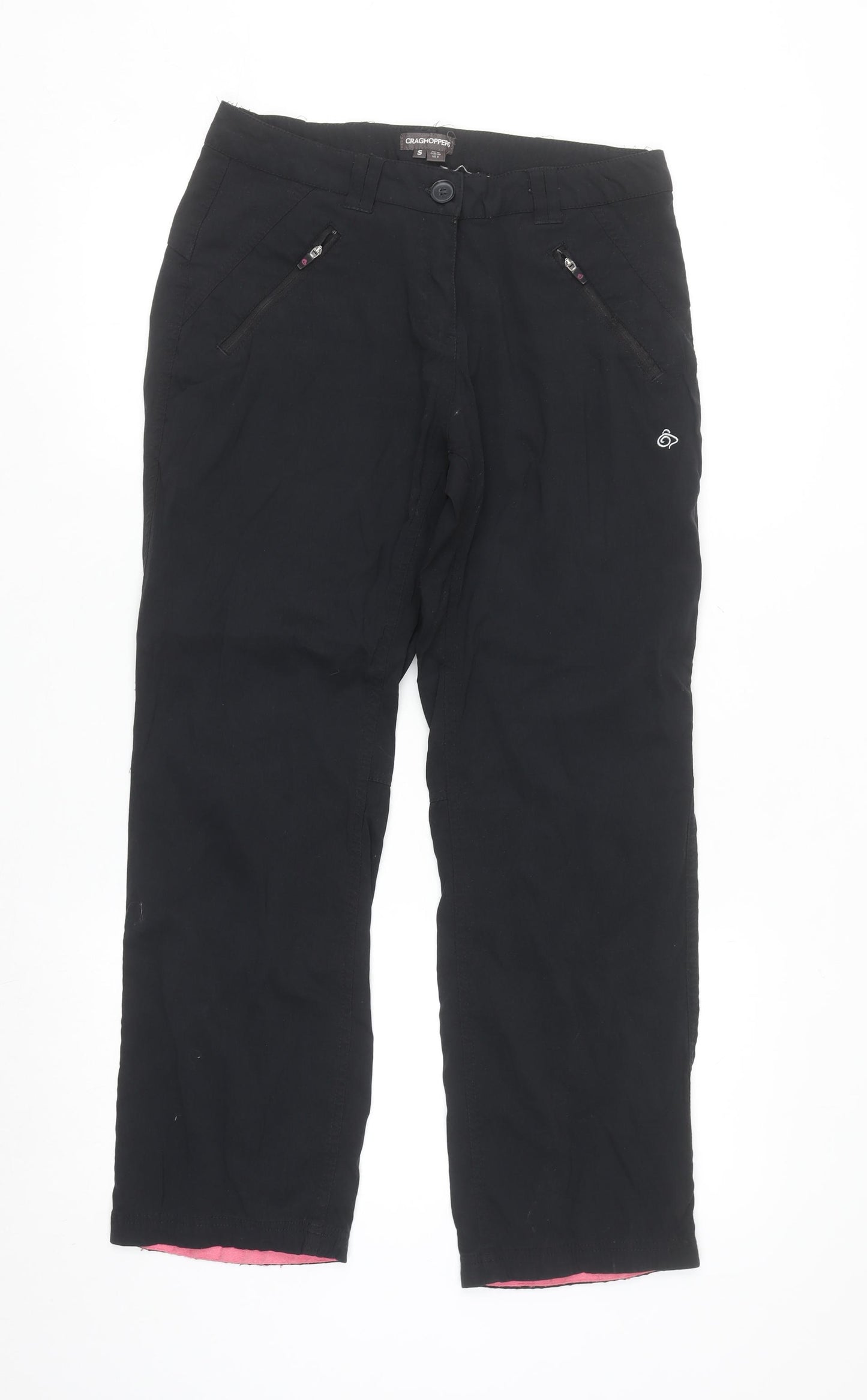 Craghoppers Womens Black Size 10 Cargo Travel Trousers