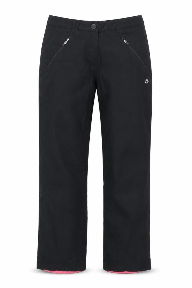 Craghoppers Womens Black Size 10 Cargo Travel Trousers