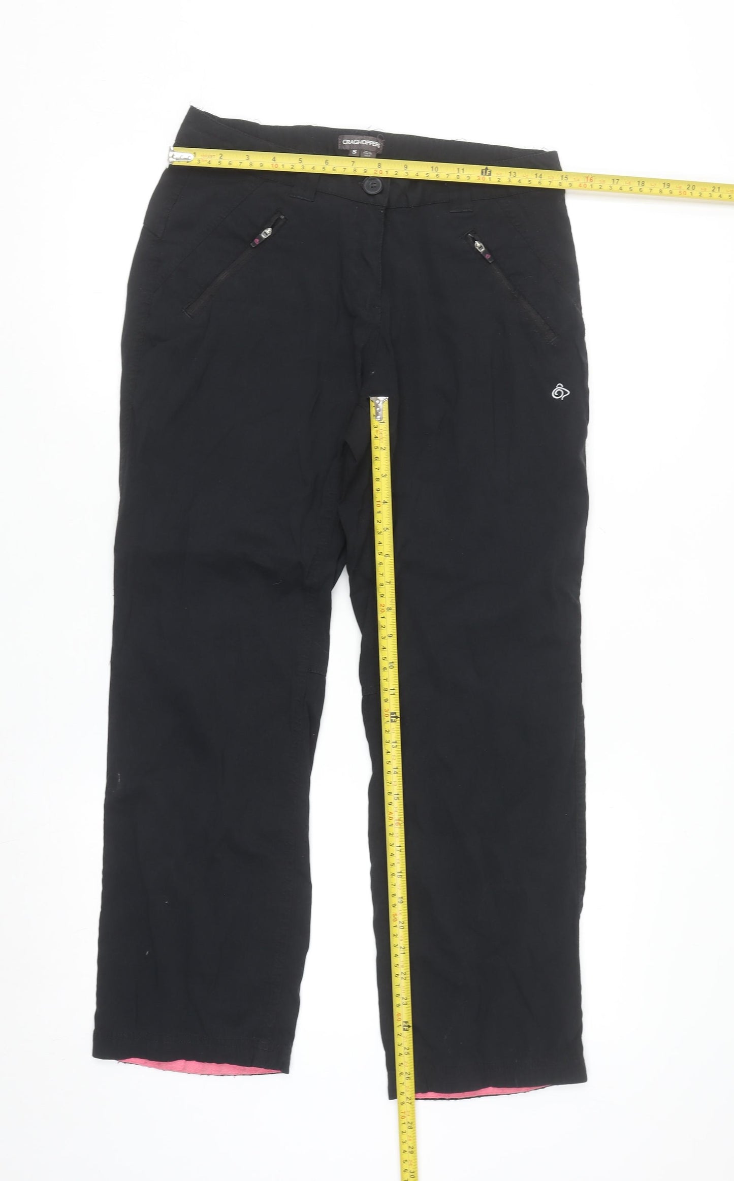 Craghoppers Womens Black Size 10 Cargo Travel Trousers