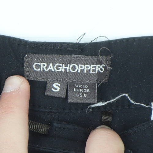 Craghoppers Womens Black Size 10 Cargo Travel Trousers