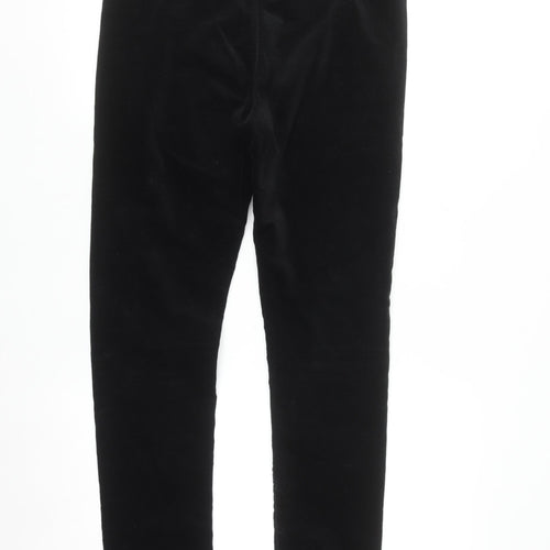 Marks and Spencer Women's Black Size 12 Velvet Slim Leggings