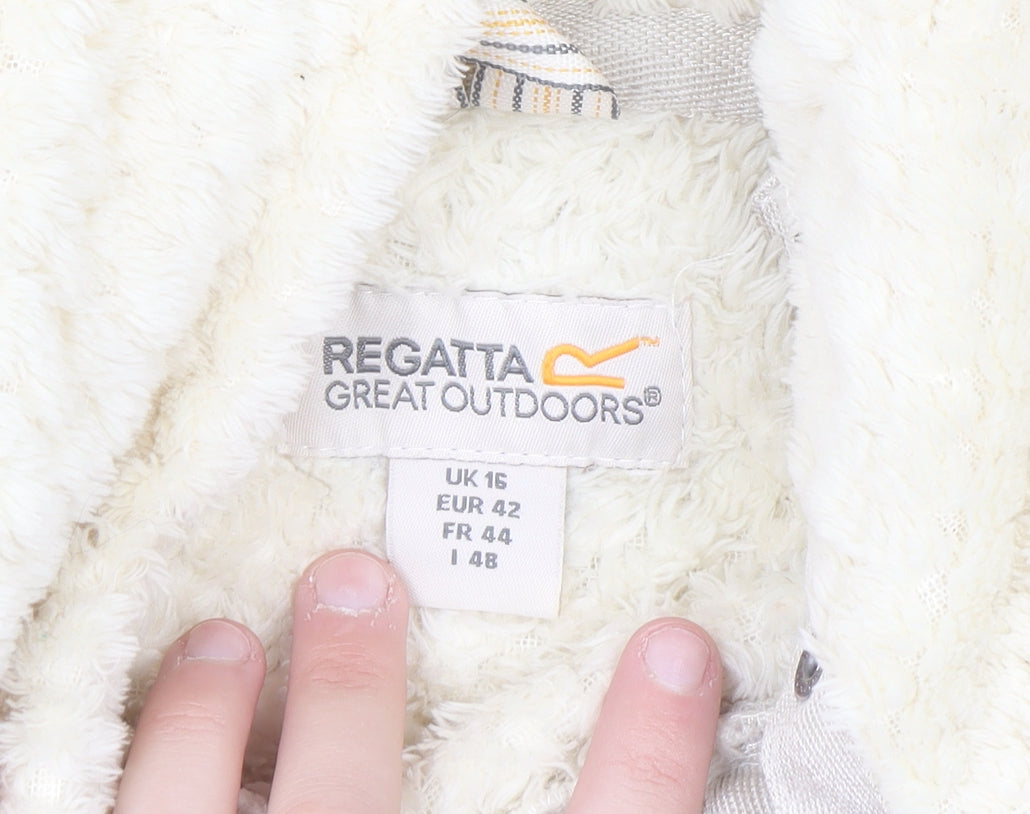Regatta Great Outdoors Women Ivory Fleece Pullover Hoodie UK 16