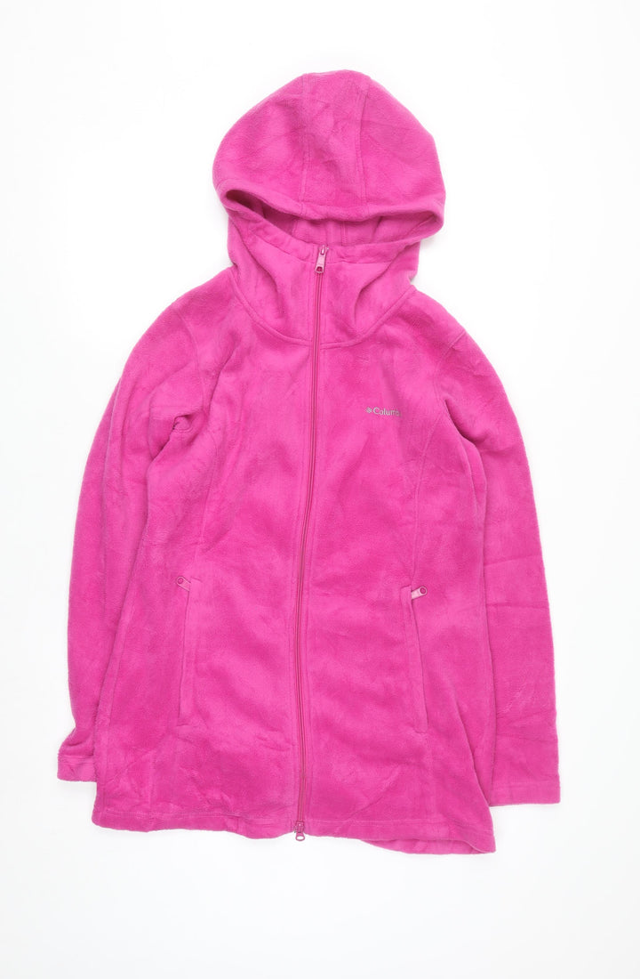 Columbia Women’s Pink Full Zip Hooded Fleece Jacket M