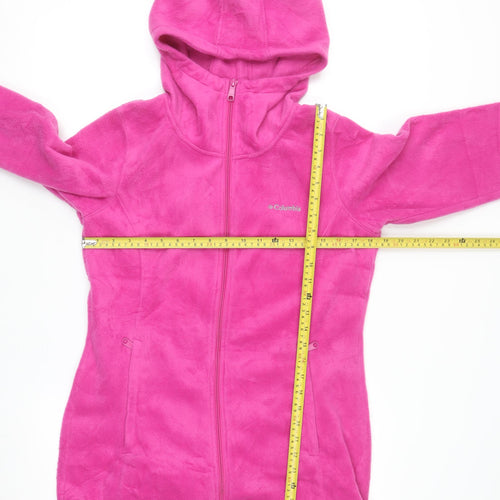 Columbia Women’s Pink Full Zip Hooded Fleece Jacket M
