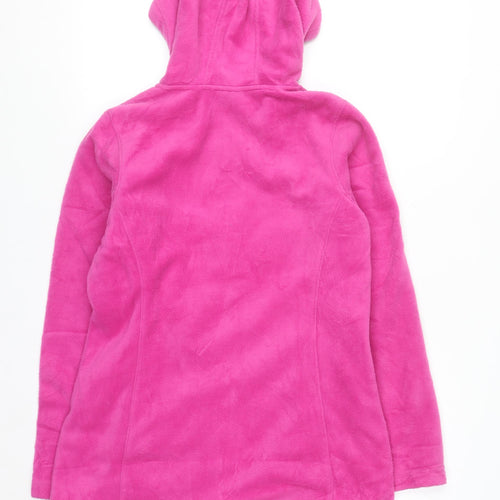 Columbia Women’s Pink Full Zip Hooded Fleece Jacket M