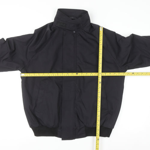 Quarterdeck Collection Men's Black Bomber Jacket S Windproof