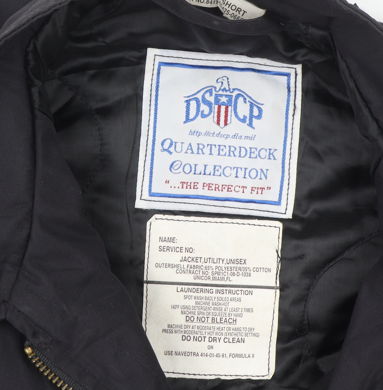Quarterdeck Collection Men's Black Bomber Jacket S Windproof