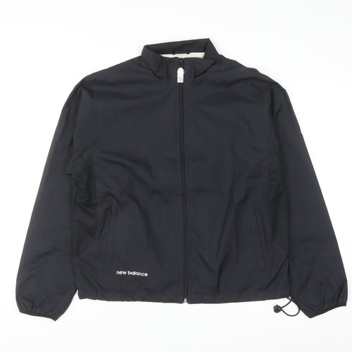 New Balance Men's Black M Windbreaker Lightweight Sports Jacket