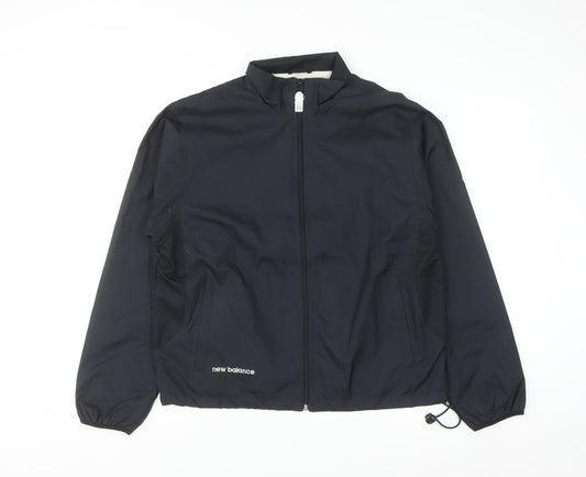 New Balance Men's Black M Windbreaker Lightweight Sports Jacket