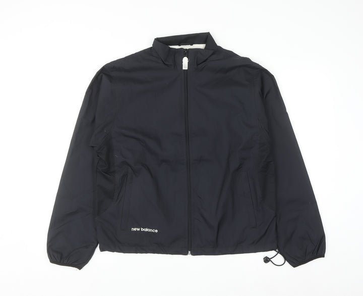 New Balance Men's Black M Windbreaker Lightweight Sports Jacket