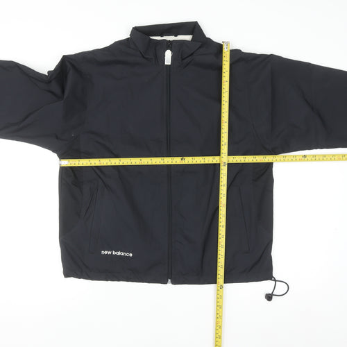 New Balance Men's Black M Windbreaker Lightweight Sports Jacket