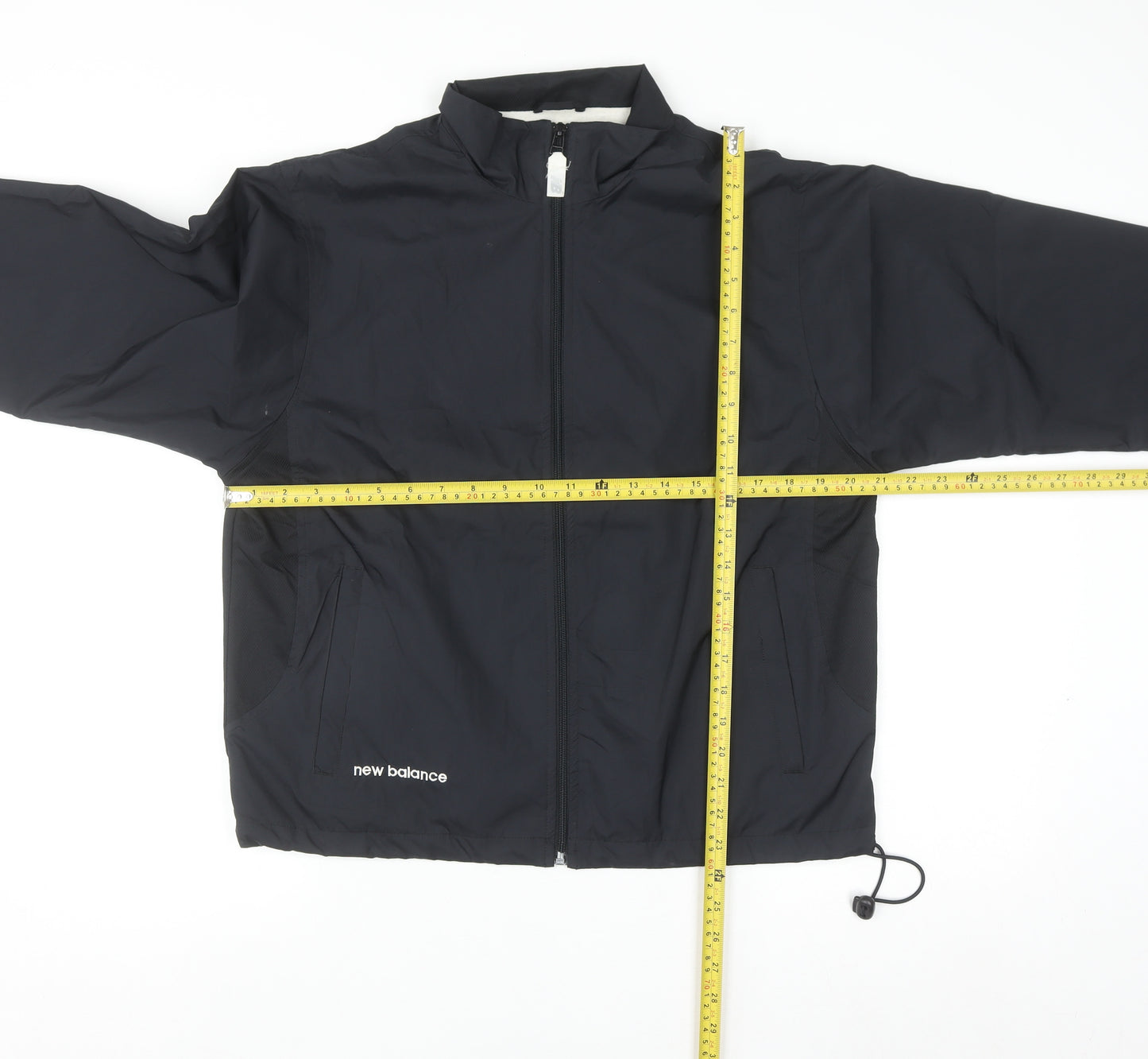 New Balance Men's Black M Windbreaker Lightweight Sports Jacket
