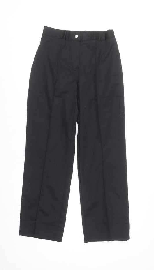 Alexandra Women's Black Size 8 Straight Leg Workwear Trousers