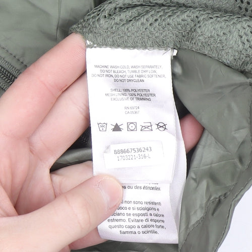 Columbia Women’s Green Lightweight Hooded Windbreaker Jacket Size L