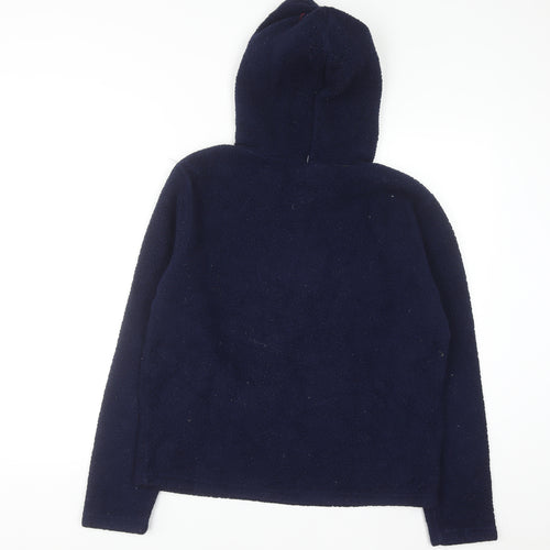 Fila Men's Blue Fleece Pullover Hoodie Size M Logo Sportswear