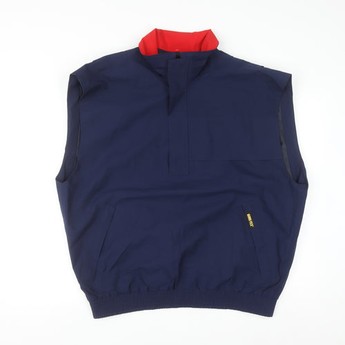 Zero Restriction Men's Blue L Gore-Tex Golf Waistcoat Waterproof