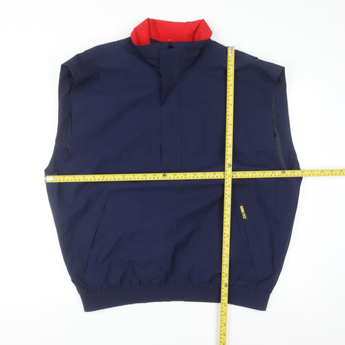 Zero Restriction Men's Blue L Gore-Tex Golf Waistcoat Waterproof